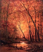 Wayfarer by a Stream, Autumn