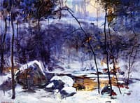 Woodland Sunset in Winter