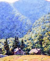 Mountain Vista with Cabins
