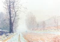 Road at Louveciennes in the Morning