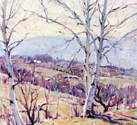 Spring Landscape with Birches
