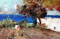 Children in a Garden in Capri