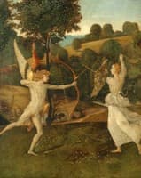 A Battle of Love and Chastity (after Gherardo di Giovanni del Fora)