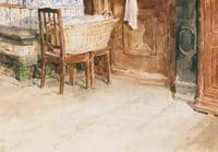 Living Room Corner with Laundry Basket