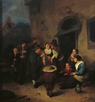 Outside an Inn