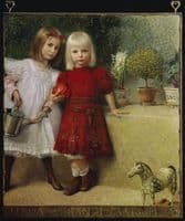 Hilda und Franzi von Matsch, die Kinder des Künstlers