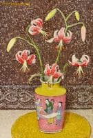 Lilies in Japanese Vase