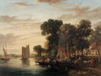 View on the Yare near Thorpe Church, Norfolk