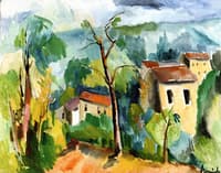 Landscape with Red Rooftops