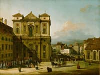 The Freyung in Vienna, View from the Northwest