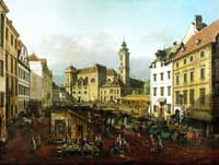 The Freyung in Vienna: View from Southeast