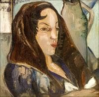 Woman wearing a mantilla