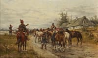 Mounted Cossacks