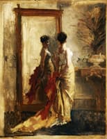 Woman in front of a Mirror