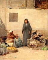 Arabs in a Courtyard