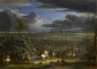 View of the march of the army of the king on Kortrijk on 18 July 1667