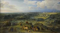 View of the City of Luxemburg from the baths of Mansfeld
