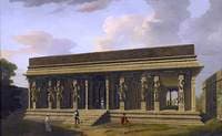 A 'Choultry', or Travellers' Rest House, Srirangam, Madras