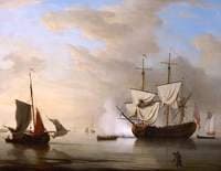 An English Ship Becalmed