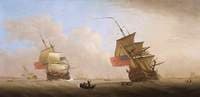 Men-of-War and Other Shipping off the Coast