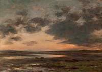 A Sunset View of Aberlady Bay, Low Tide
