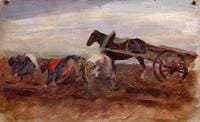 Field Workers with Horse and Cart