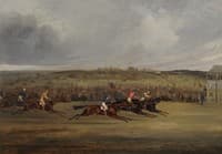 The Finish of the1849 Derby
