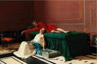 Scene from Pompeii with the Blind Servant Nydia and the Nobleman Glaucus