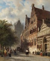 The Orphanage and the Highlands Church at the Church Graveyard in Leiden