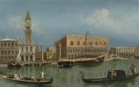 Venice, the Bacino di San Marco with the Piazzetta and the Doge’s Palace
