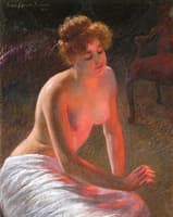 Contemplation by Firelight