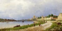 A View of Pskov along the River Velikaja