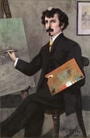 James McNeill Whistler, Seated at an Easel