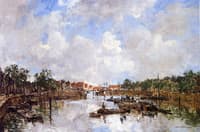 Canal with Barges
