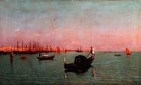 Gondola in the Venetian Lagoon