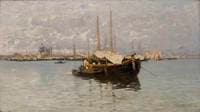 Barconi e vele nella laguna di Venezia