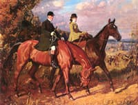Going to the Meet: Captain F. G. Chamberlin and His Sister on Household Heath, Norwich
