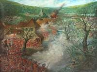 Battle Scene outside a Town