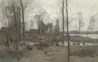 Farm on Edge of Lake