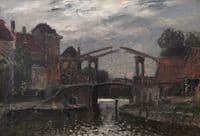 Dutch Cityscape with Bridge