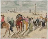 Gathering with horses in the Camargue