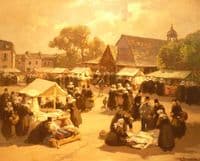 Le marché aux étoffes du Faouët