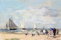 On the Beach at Trouville