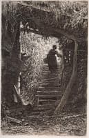 Peasant Woman on the Stairs