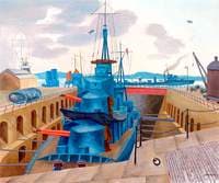 Destroyer in Dry Dock
