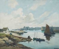 Voiliers sortant du port
