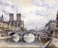 Paris, la Seine à Notre-Dame