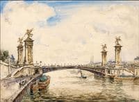 Paris, la Seine au Pont Alexandre III