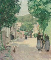 Village Scene in Brittany