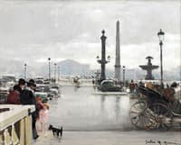 Sortie du jardin des Tuileries sur la place de la Concorde